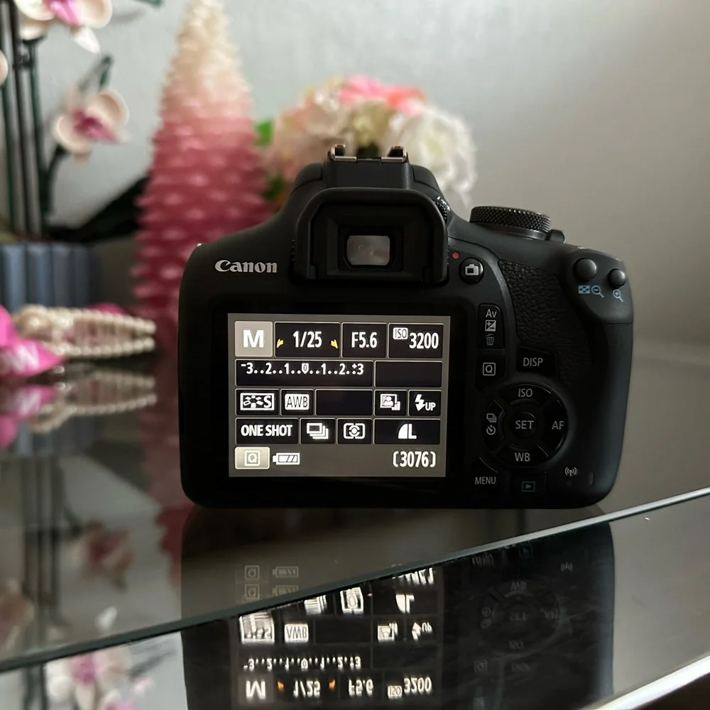 Canon EOS Rebel T7 Digital Camera with 18-55 mm and 75-300 lens
